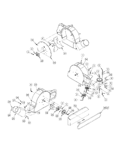 Blower Assembly Diagram and Parts List for 59A30002 150 Cub Cadet Lawn Tractor